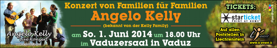 Angelo Kelly Welcome Home Tour 2014